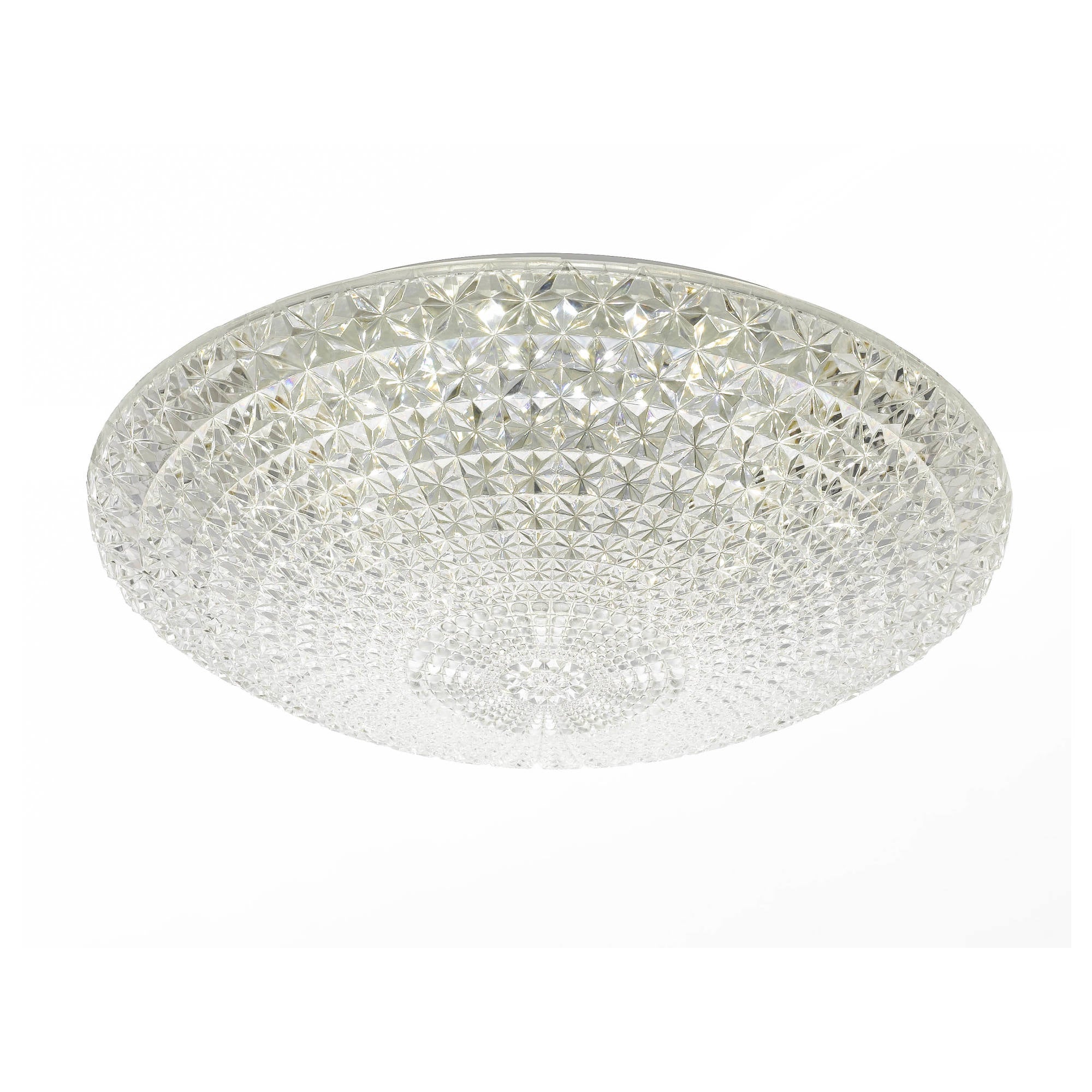 Lilac 40 Led Oyster, Clear Glass, White