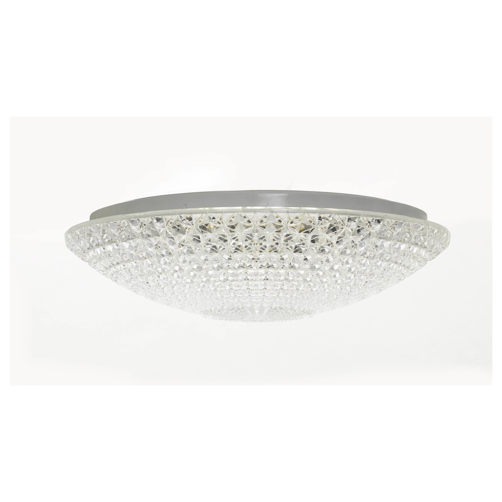 Lilac 40 Led Oyster, Clear Glass, White