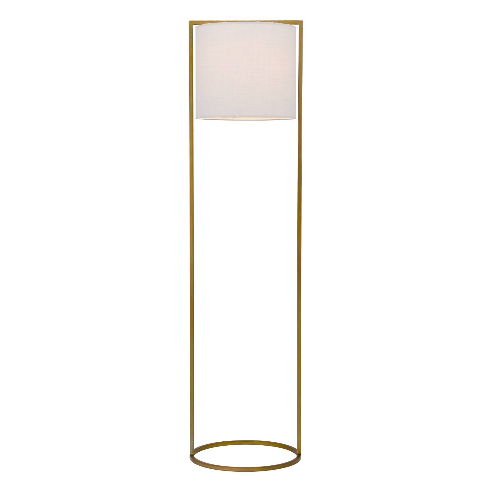 Loftus Floor Lamp, Antique Gold, Ivory