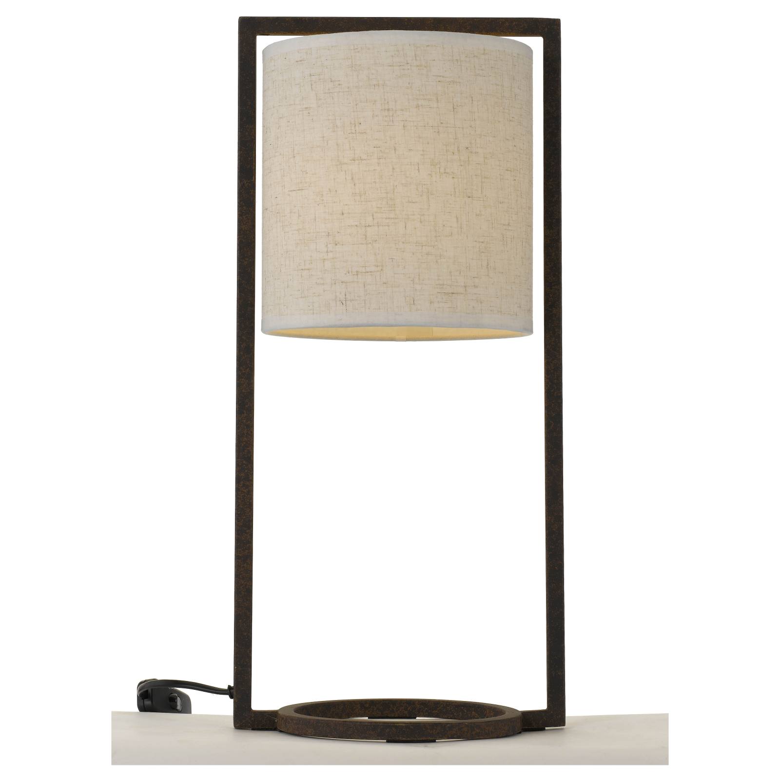 Loftus Table Lamp, Sand, Rusty
