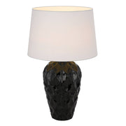 Madrid Ceramic Table Lamp, Black