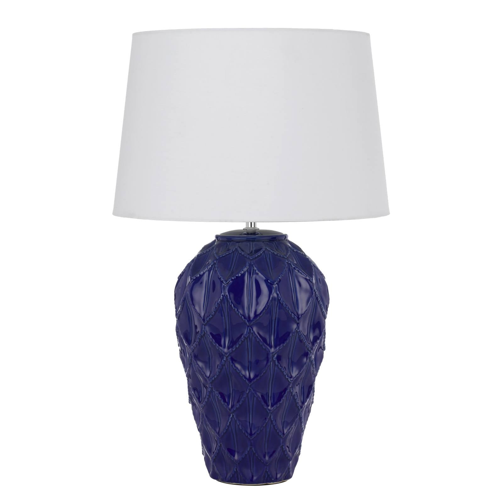 Madrid Ceramic Table Lamp, Blue