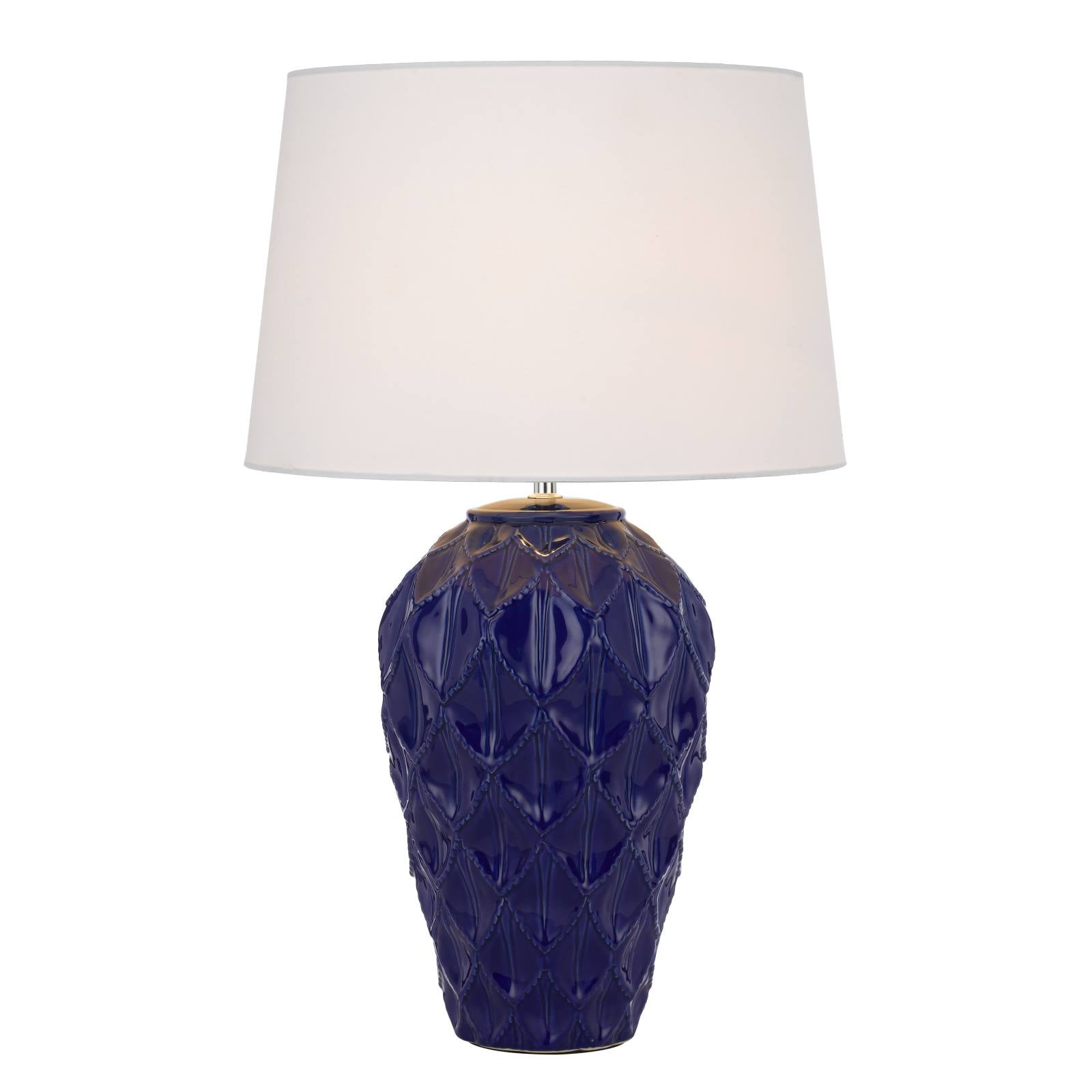 Madrid Ceramic Table Lamp, Blue
