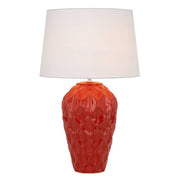 Madrid Ceramic Table Lamp, Red