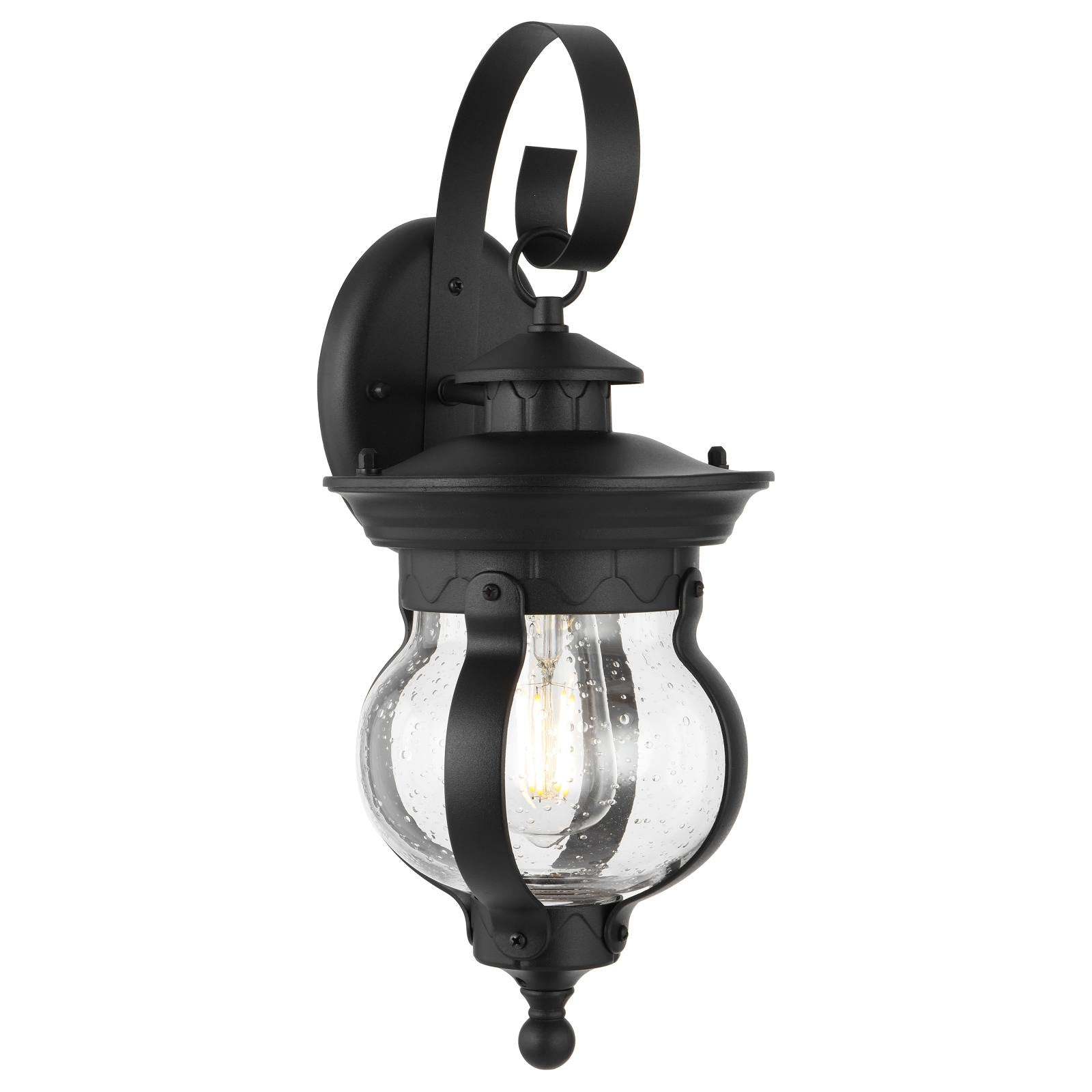 Mamo 18 Exterior Wall Light, Black Sand