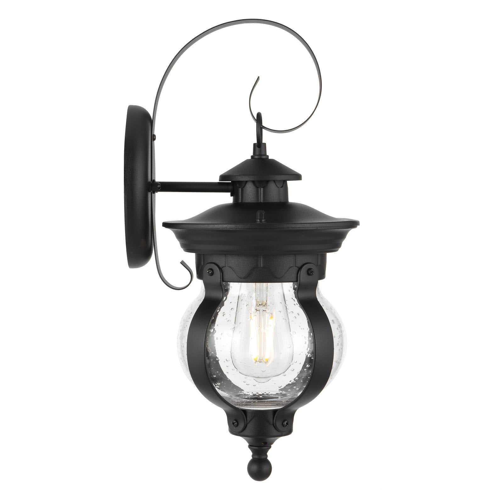 Mamo 18 Exterior Wall Light, Black Sand