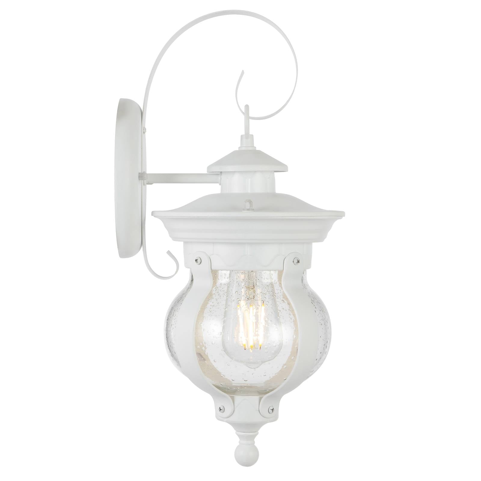 Mamo 18 Exterior Wall Light, White Sand