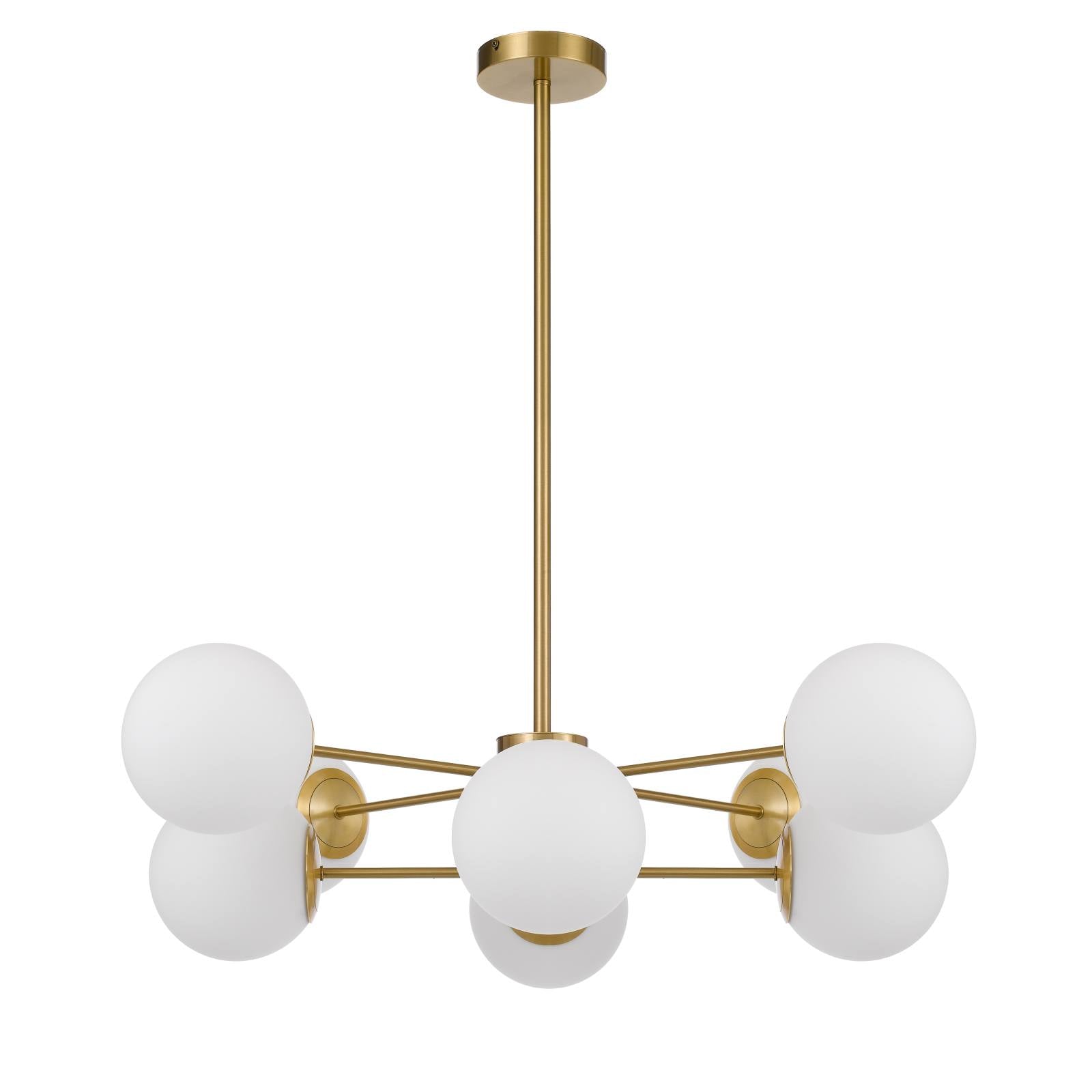 Marsten 8 Light Pendant, Antique Gold