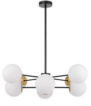 Marsten 8 Light Pendant, Black