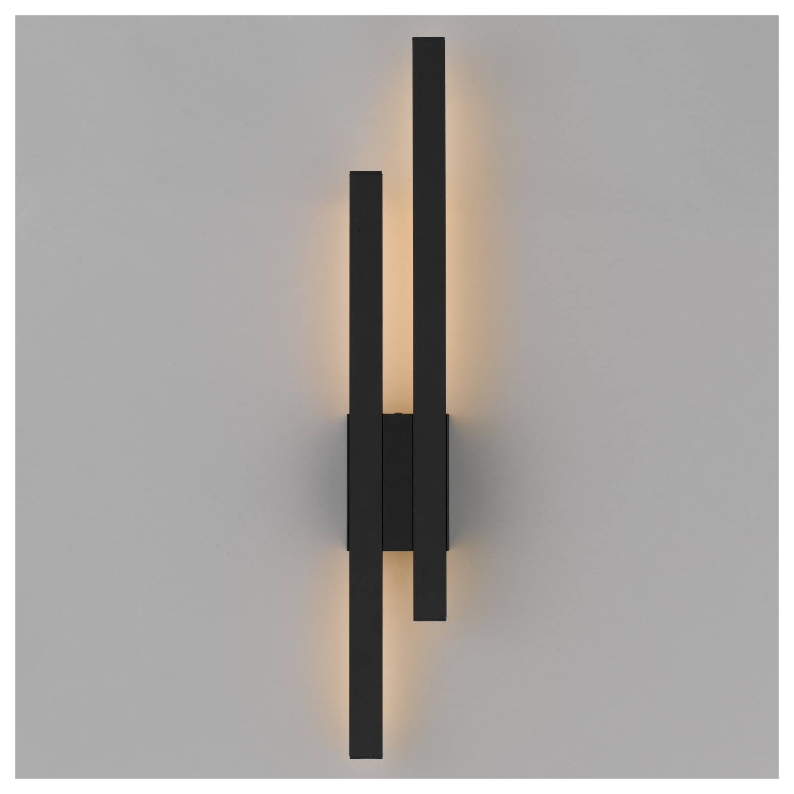 Masto Exterior 2 Light Wall Lamp, Black