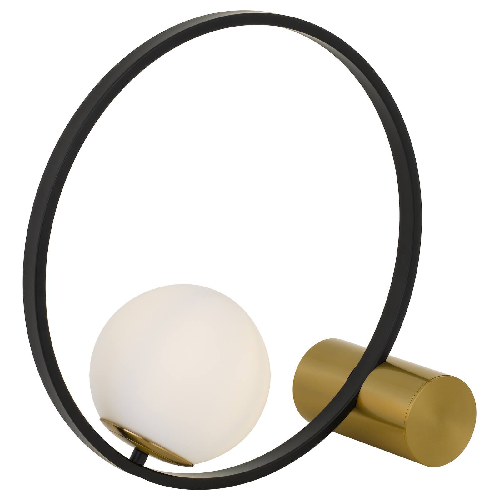 Matias Table Lamp, Black, Antique Gold