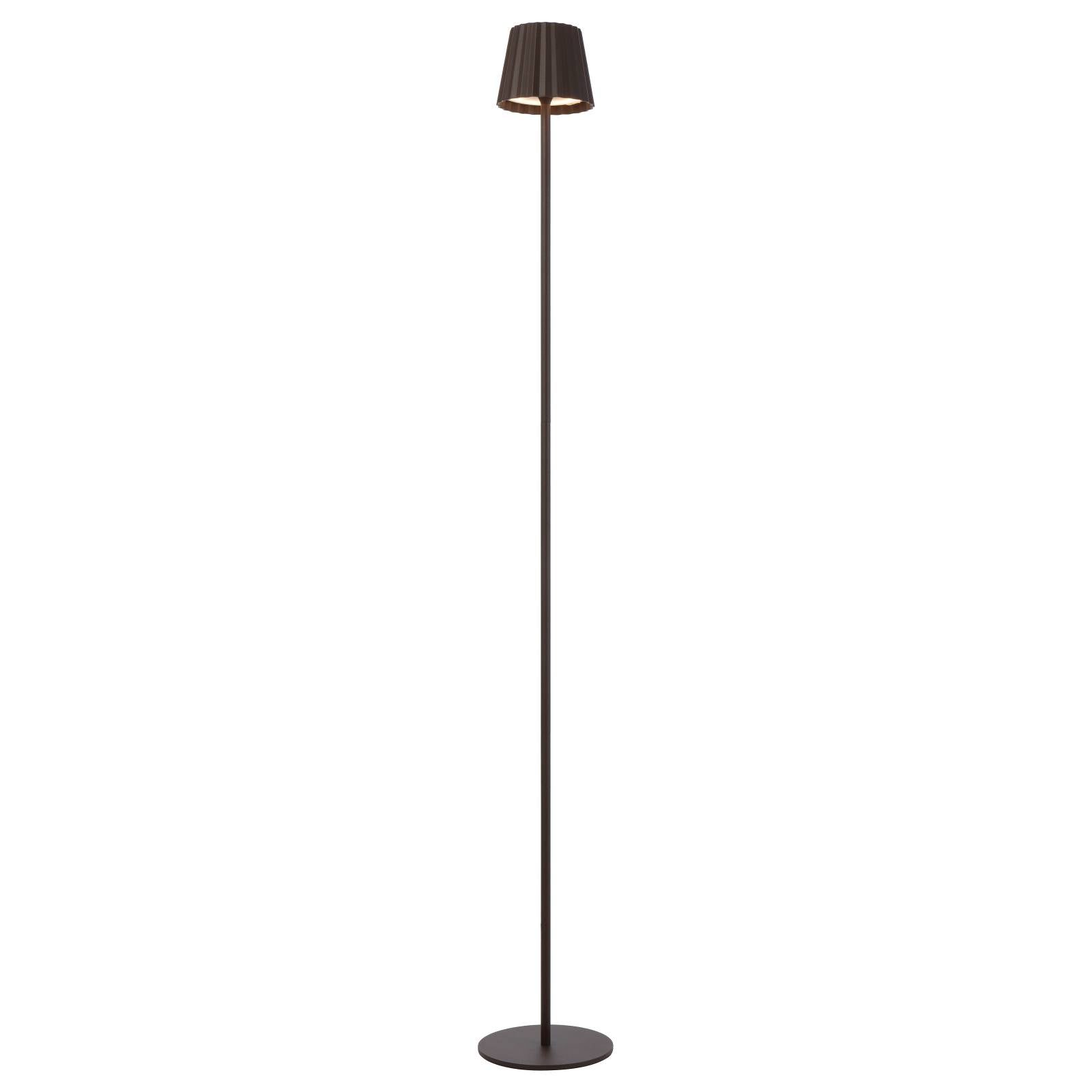 Mindy Rechargeable Floor Lamp, Brown