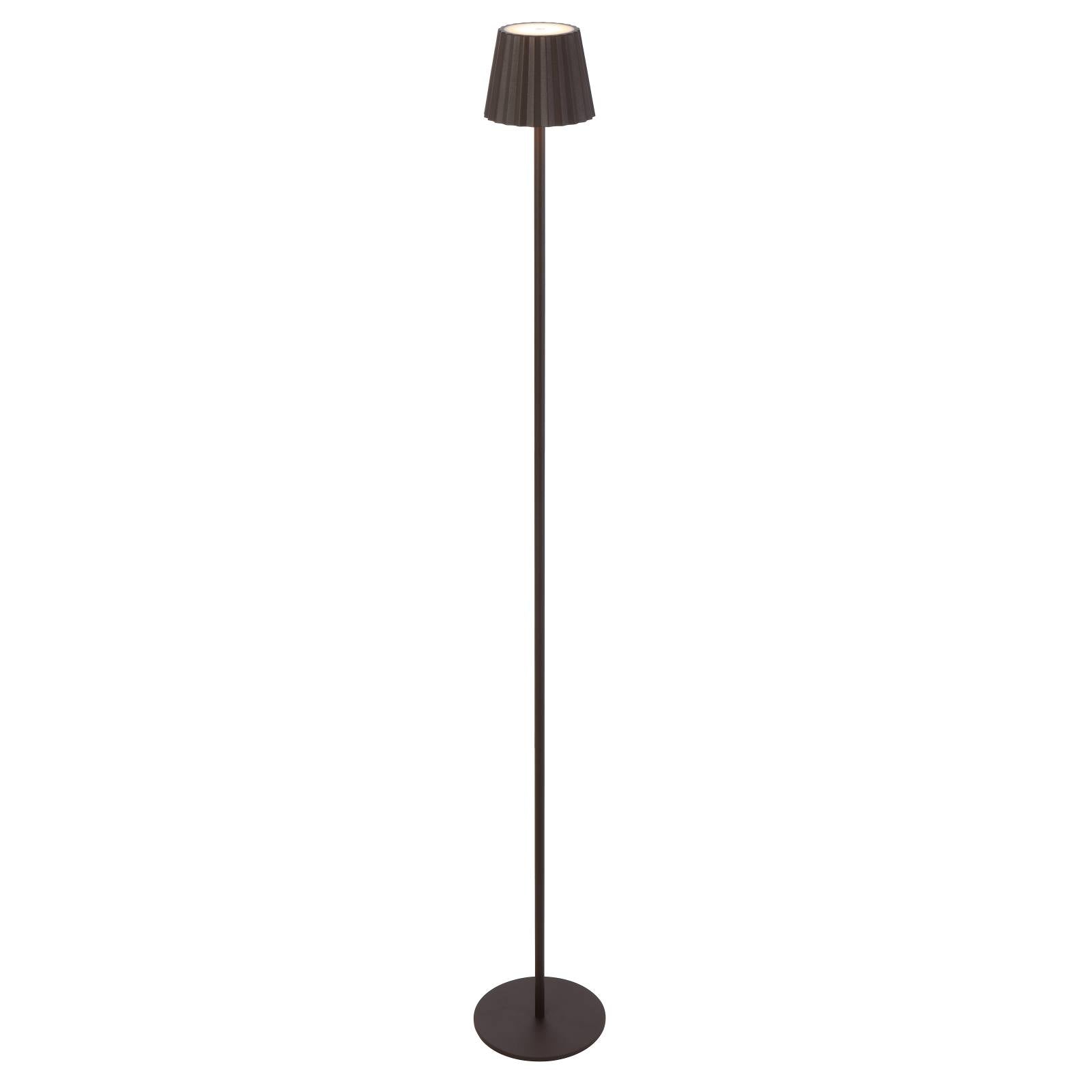 Mindy Rechargeable Floor Lamp, Brown