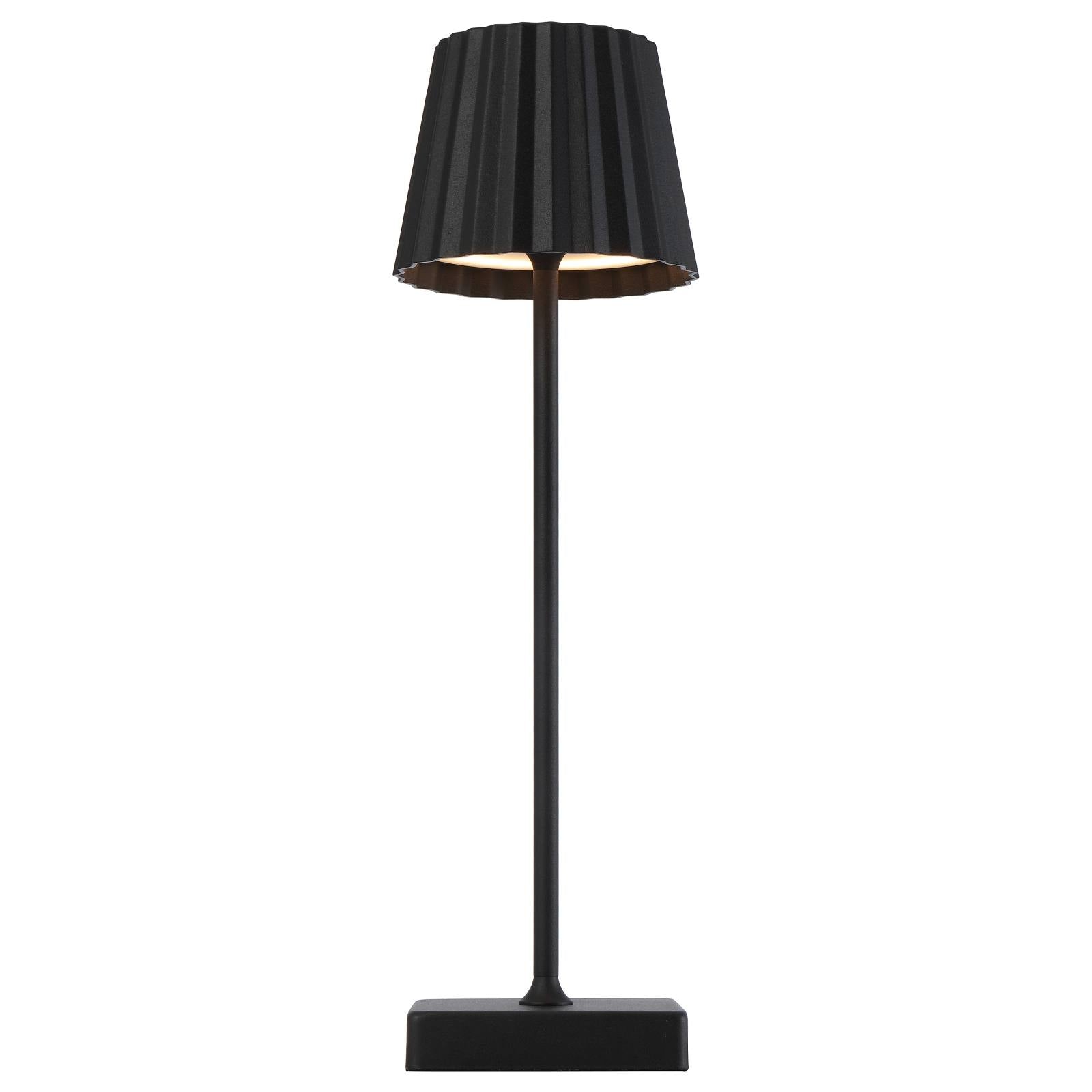 Mindy Rechargeable Table Lamp, Black