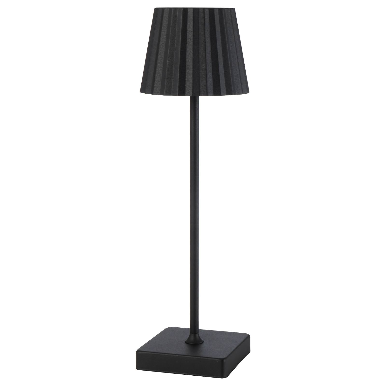 Mindy Rechargeable Table Lamp, Black