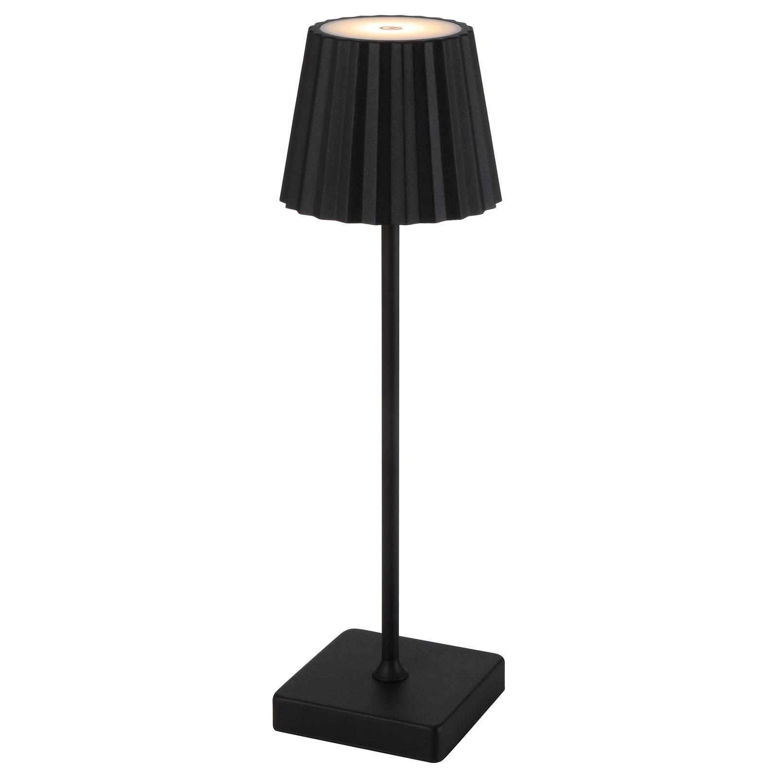 Mindy Rechargeable Table Lamp, Black