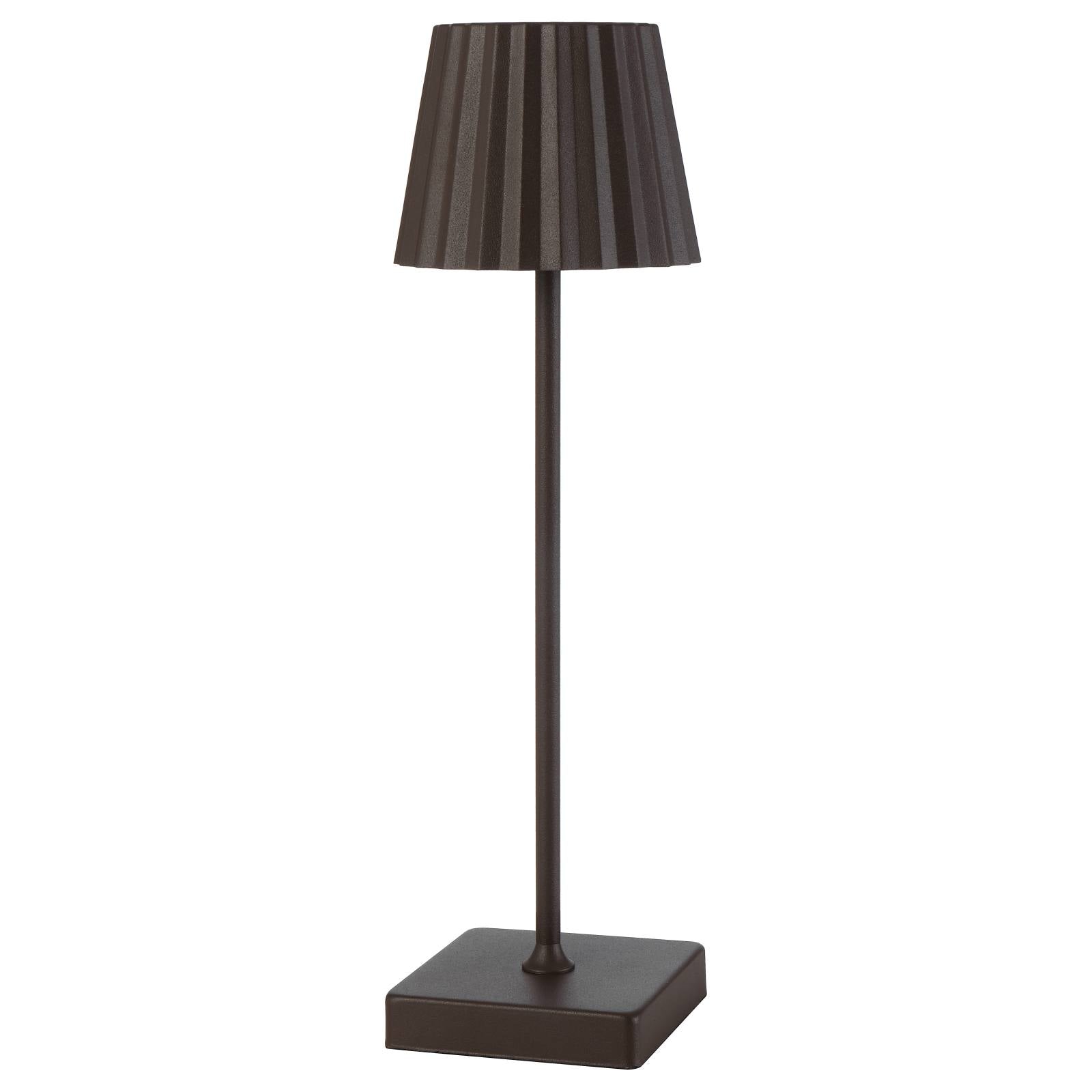 Mindy Rechargeable Table Lamp, Brown