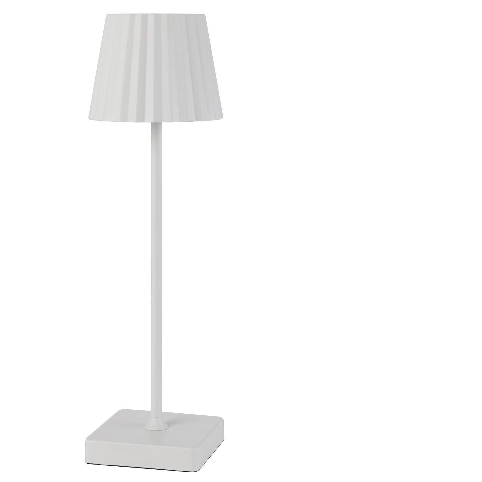 Mindy Rechargeable Table Lamp, White