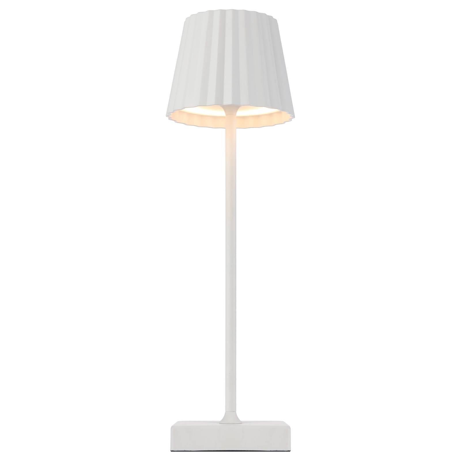 Mindy Rechargeable Table Lamp, White
