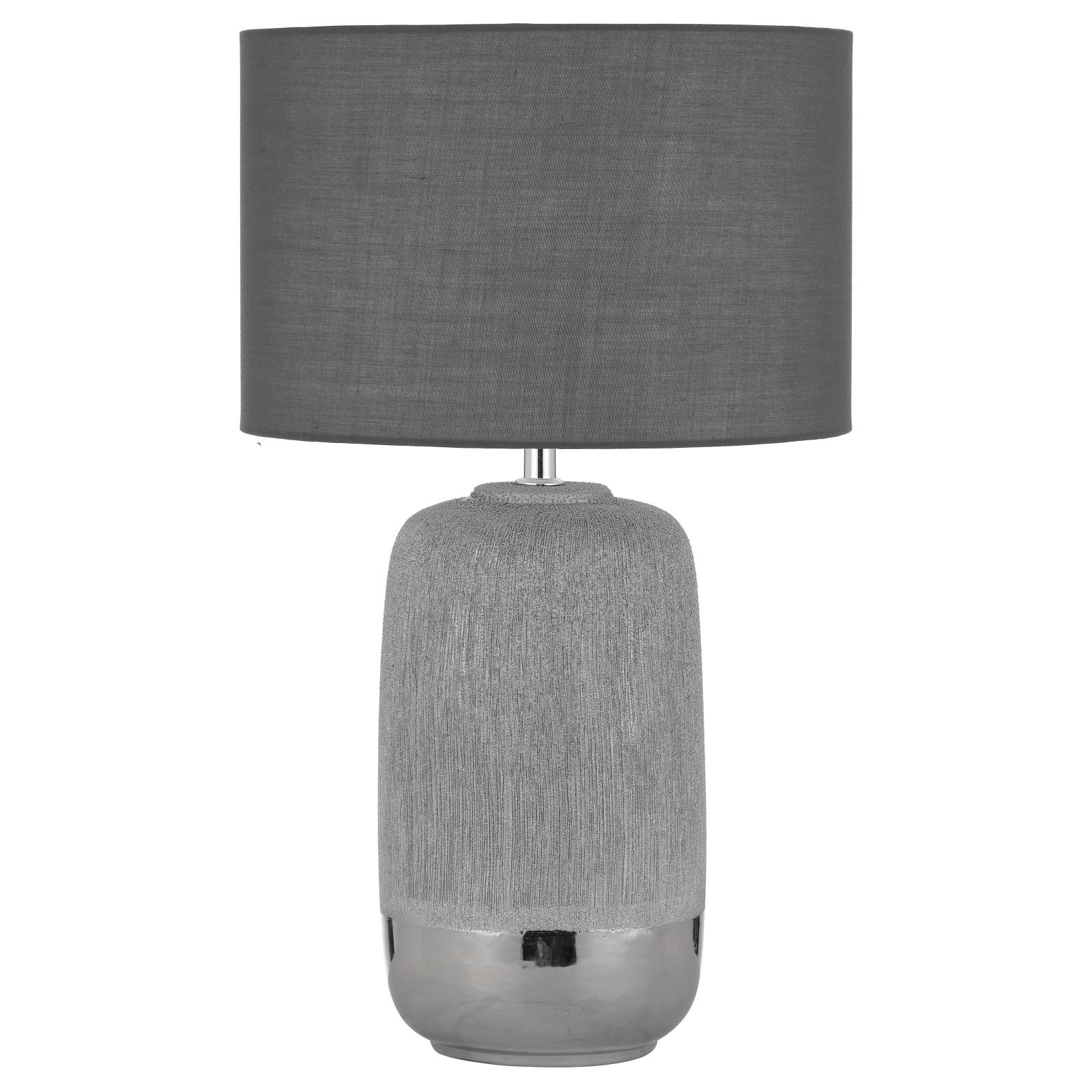 Misty Table Lamp, Silver, Grey