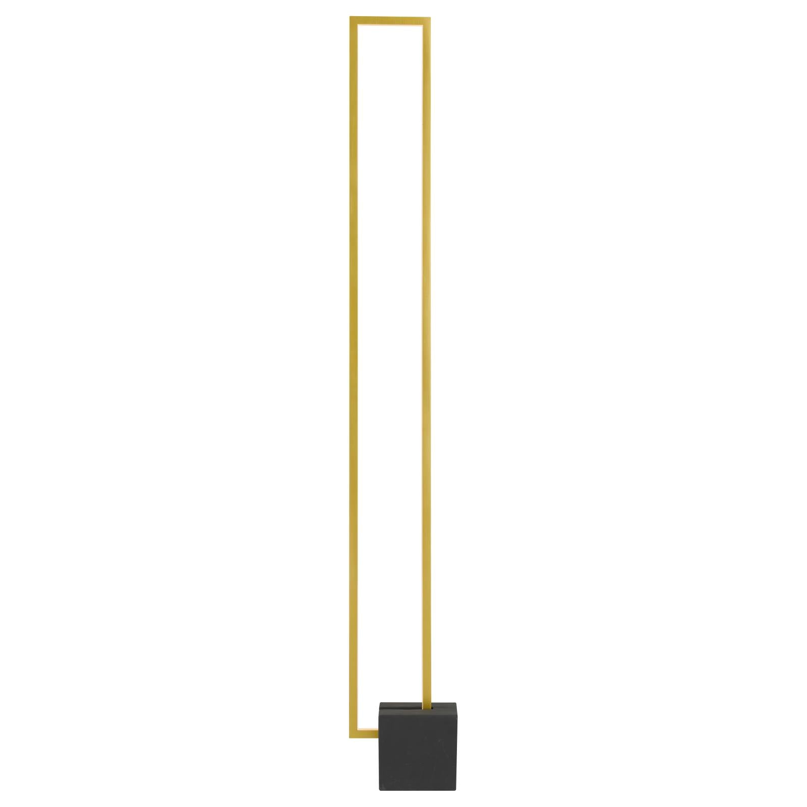 Modric Floor Lamp, Black, Gold