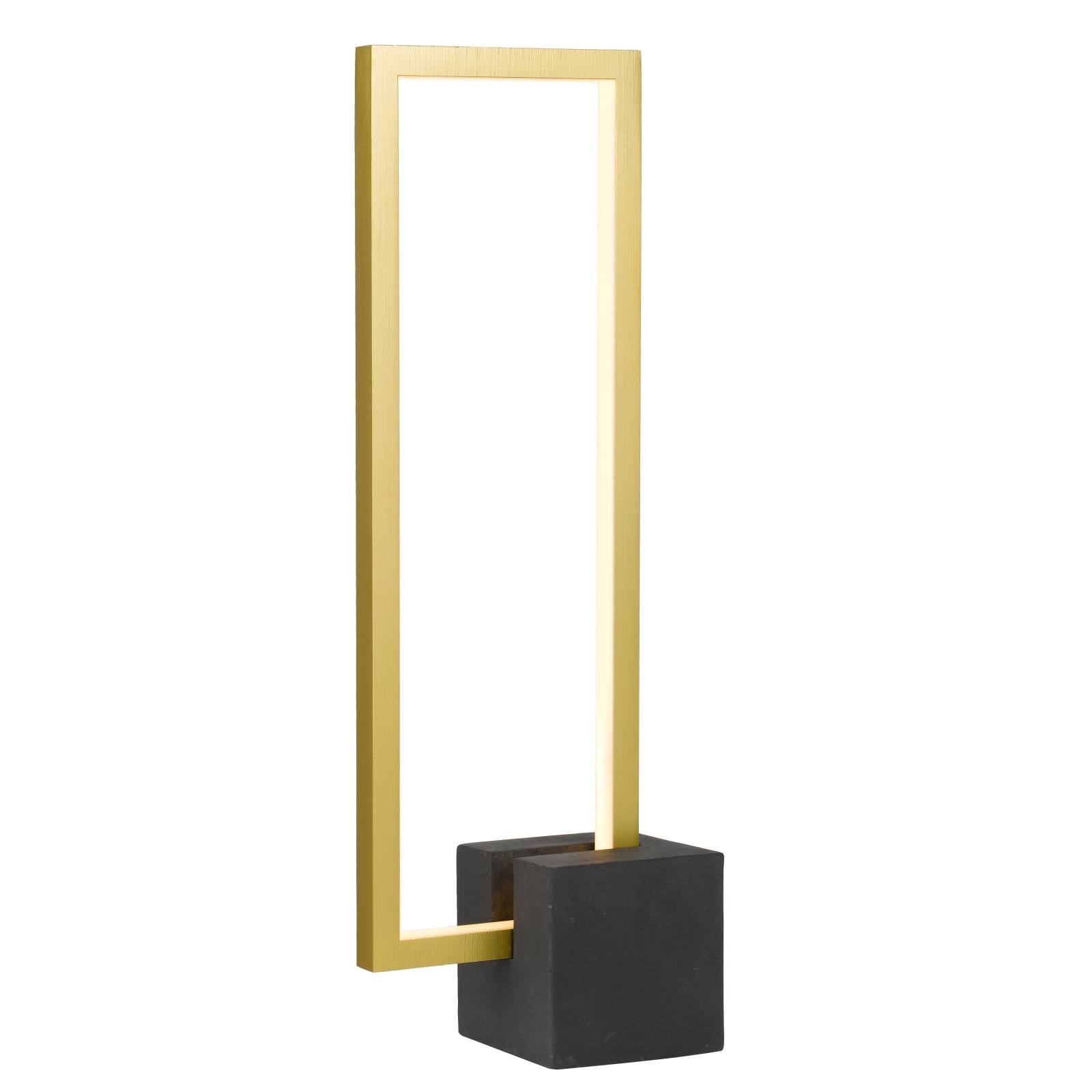 Modric Table Lamp, Black, Gold