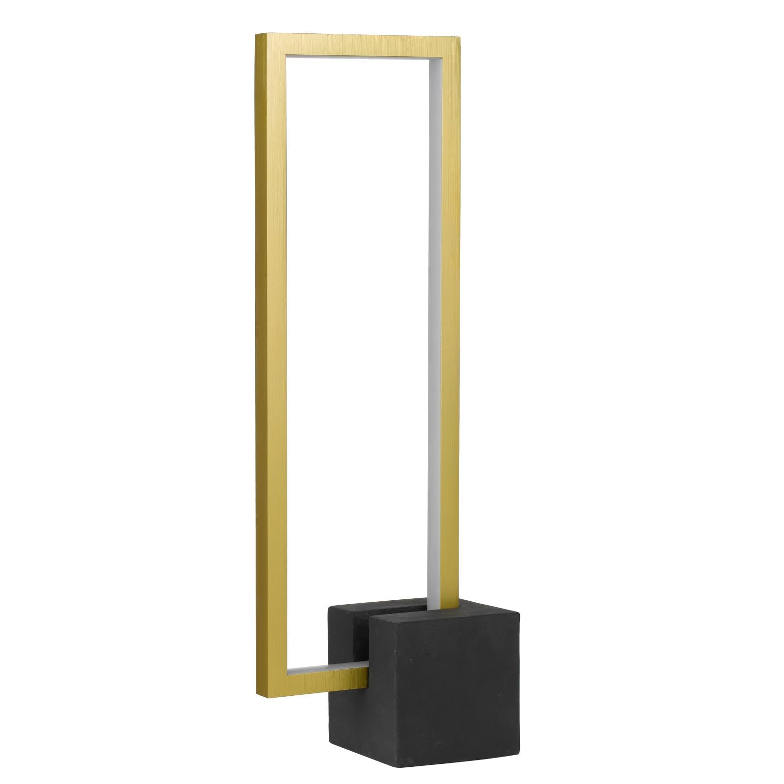 Modric Table Lamp, Black, Gold