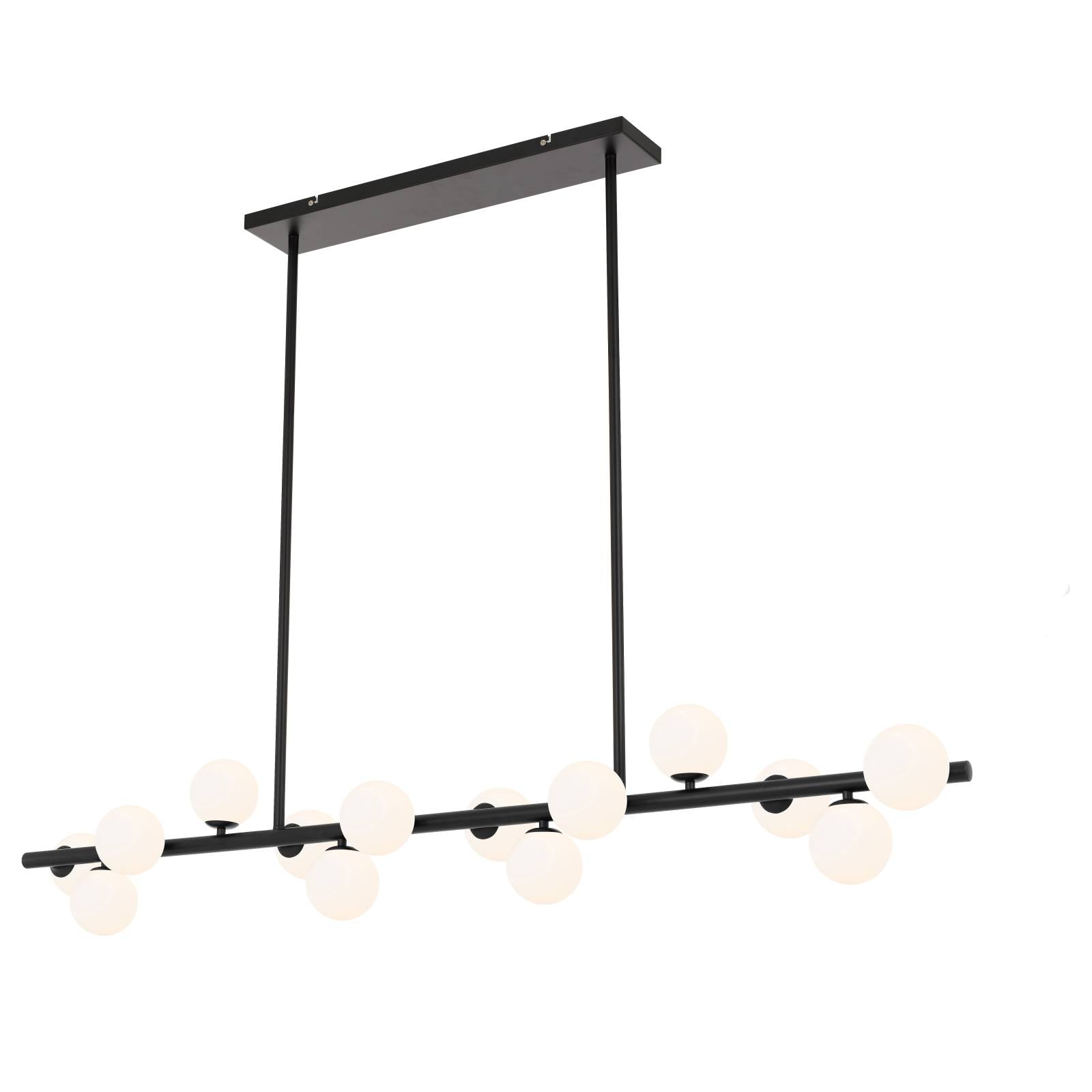 Moran 14 Light Pendant, Black, Opal Matte