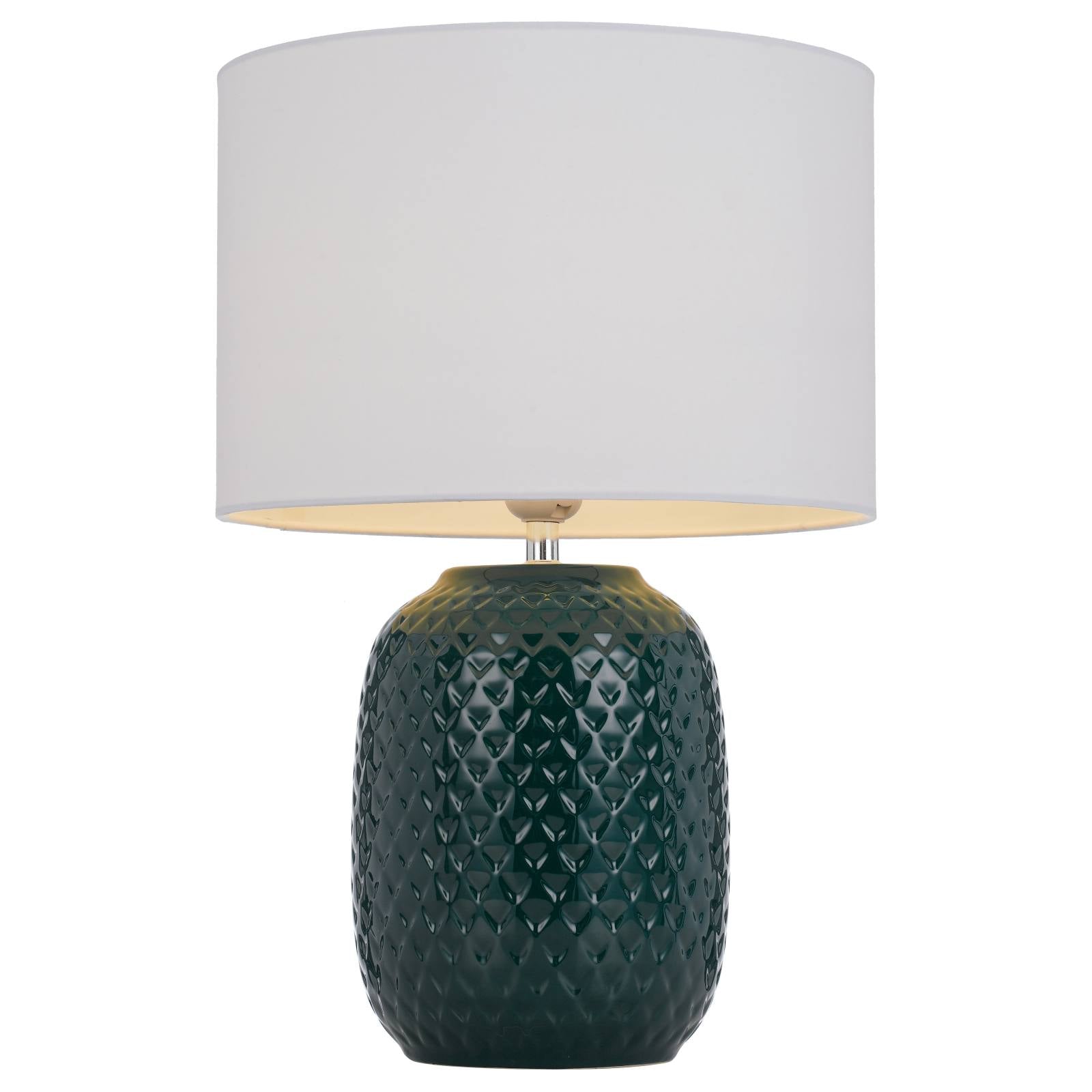 Moval Table Lamp, White, Green