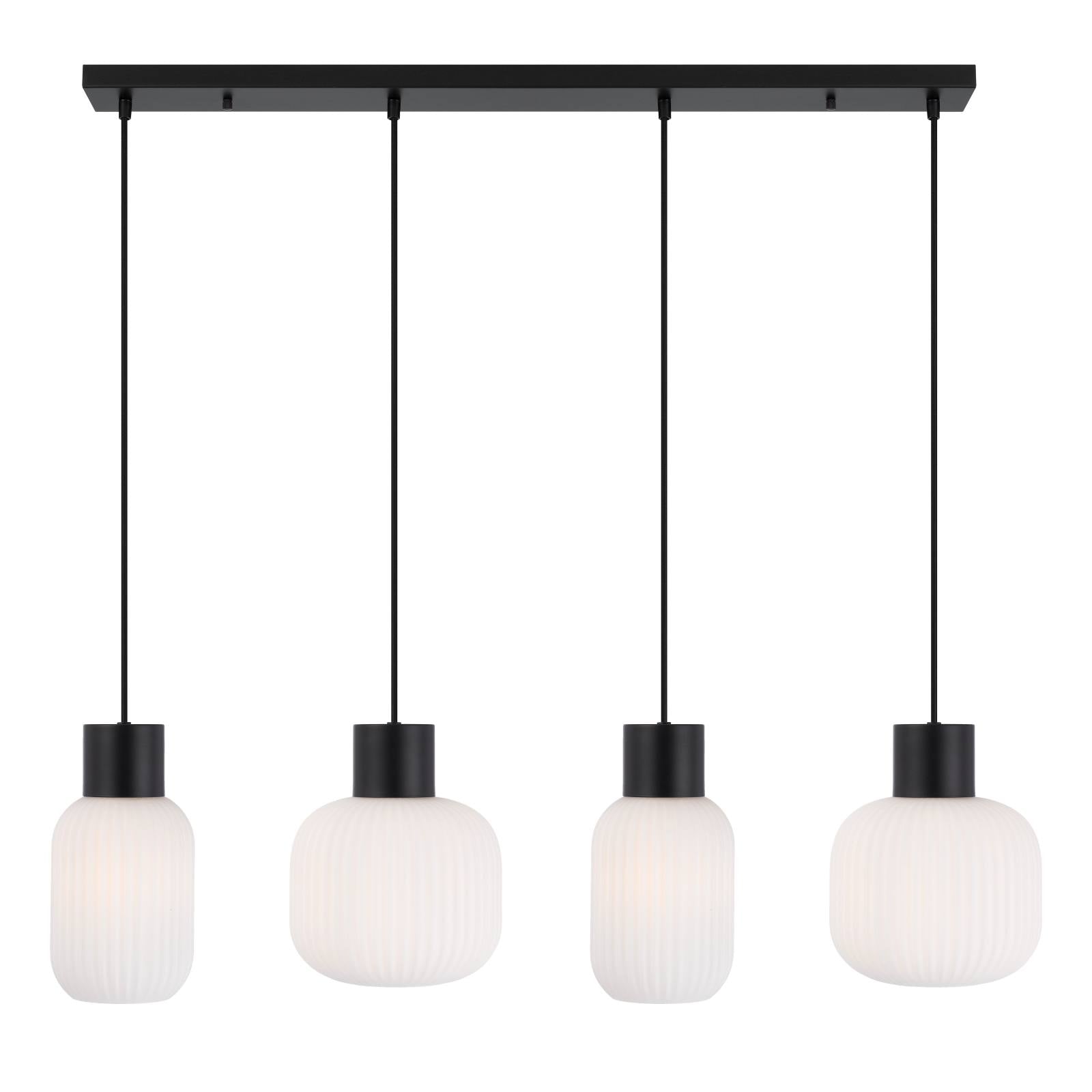 Nori 4 Lights Pendant, Black