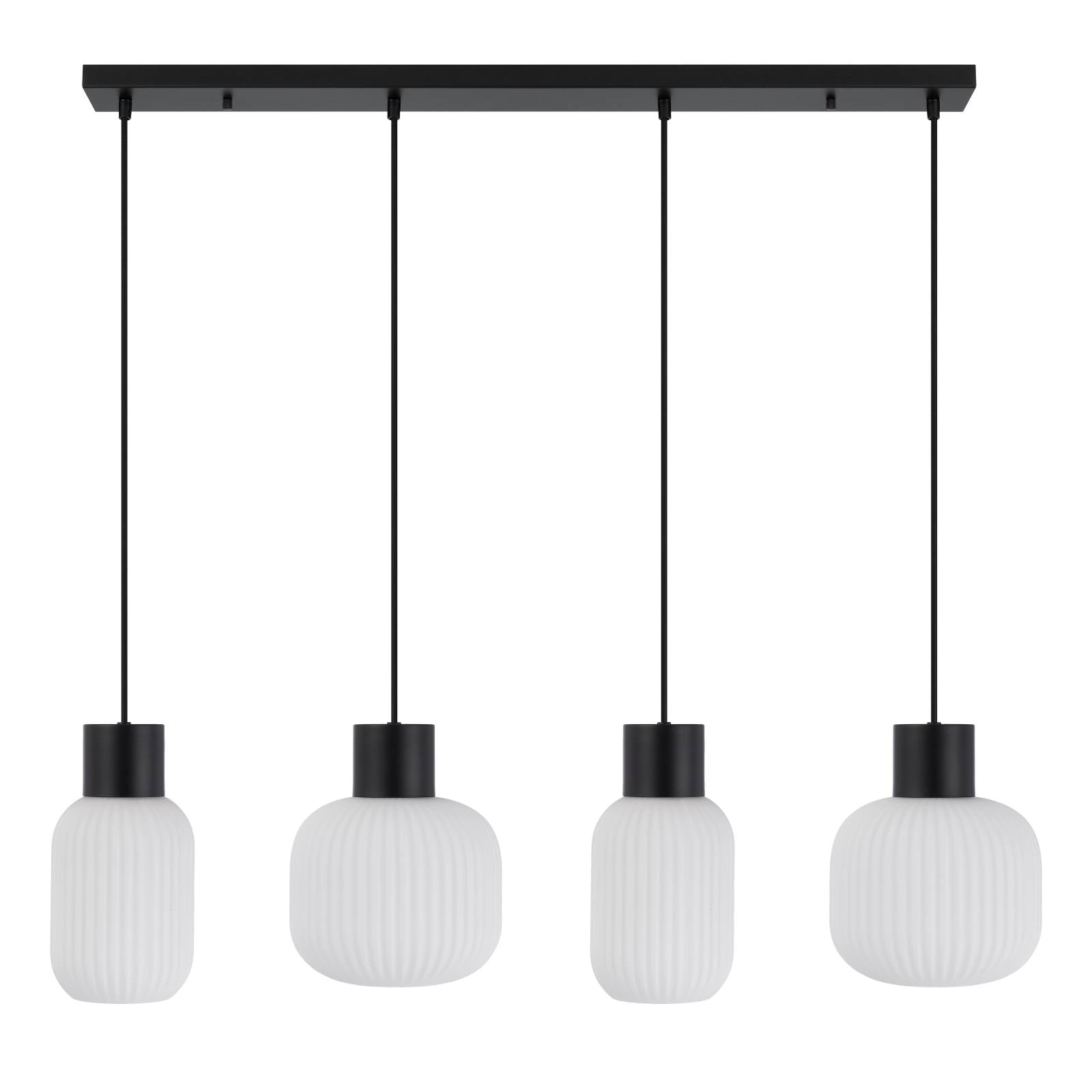 Nori 4 Lights Pendant, Black