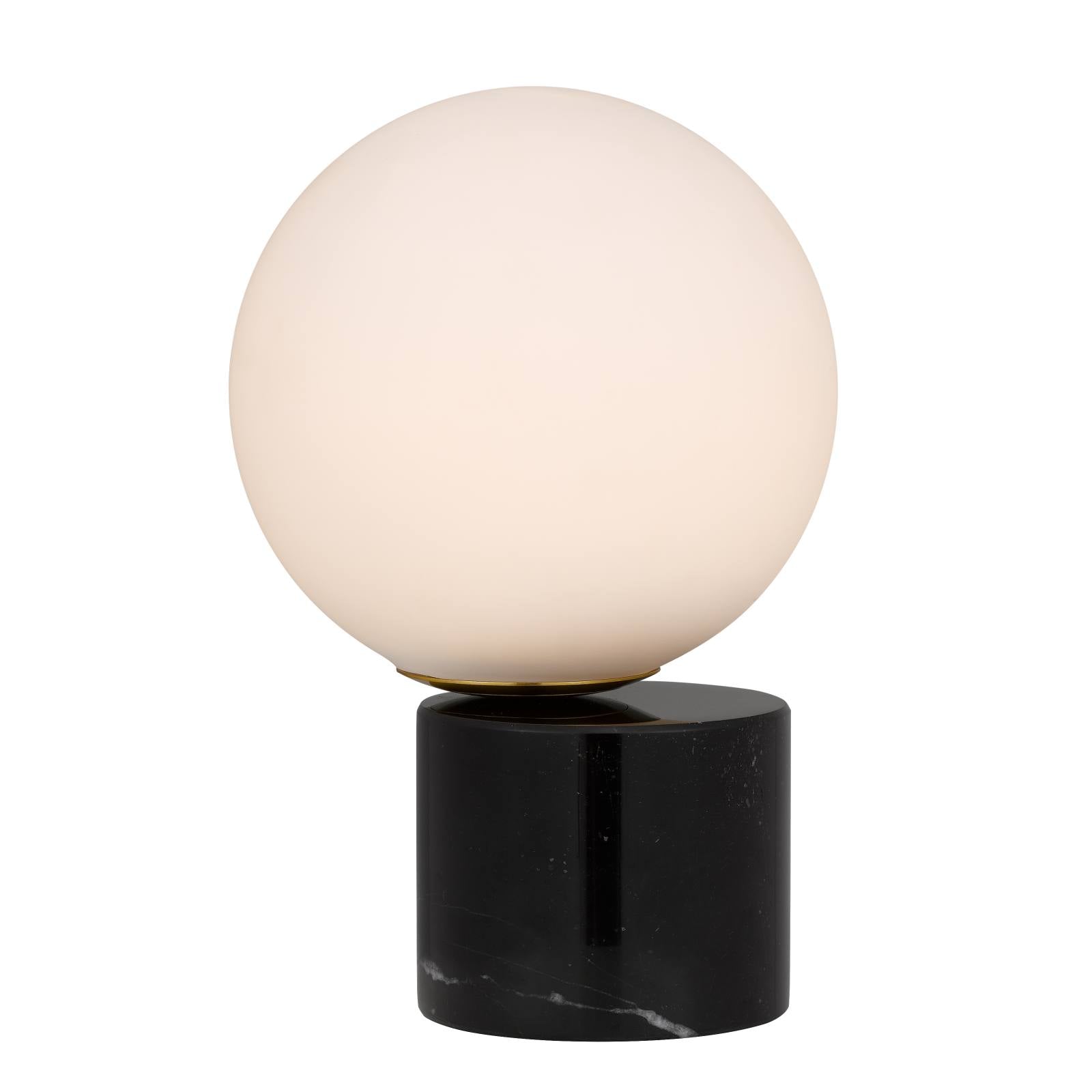 Novio Table Lamp, Black Marble
