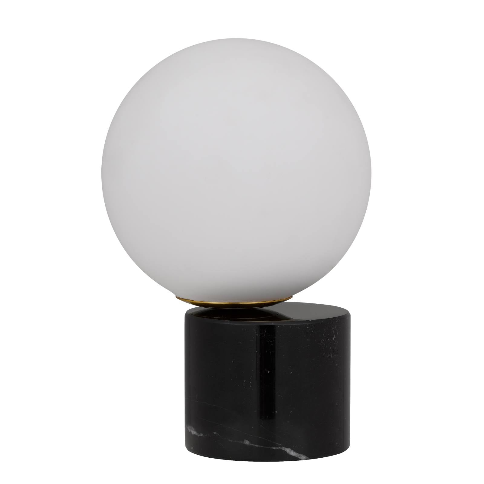 Novio Table Lamp, Black Marble
