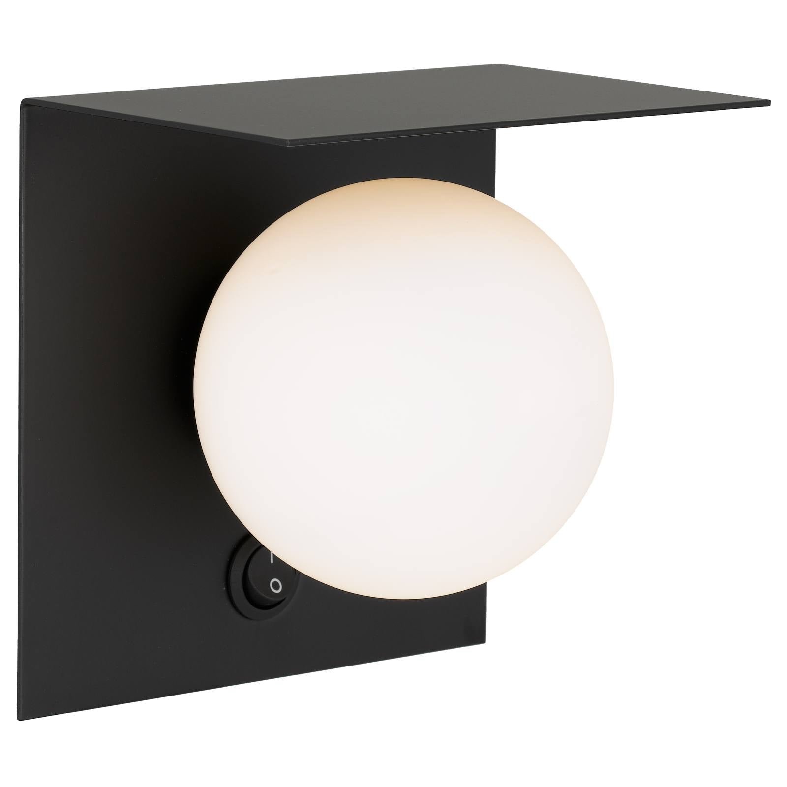 Olio 1 Light Wall, Black