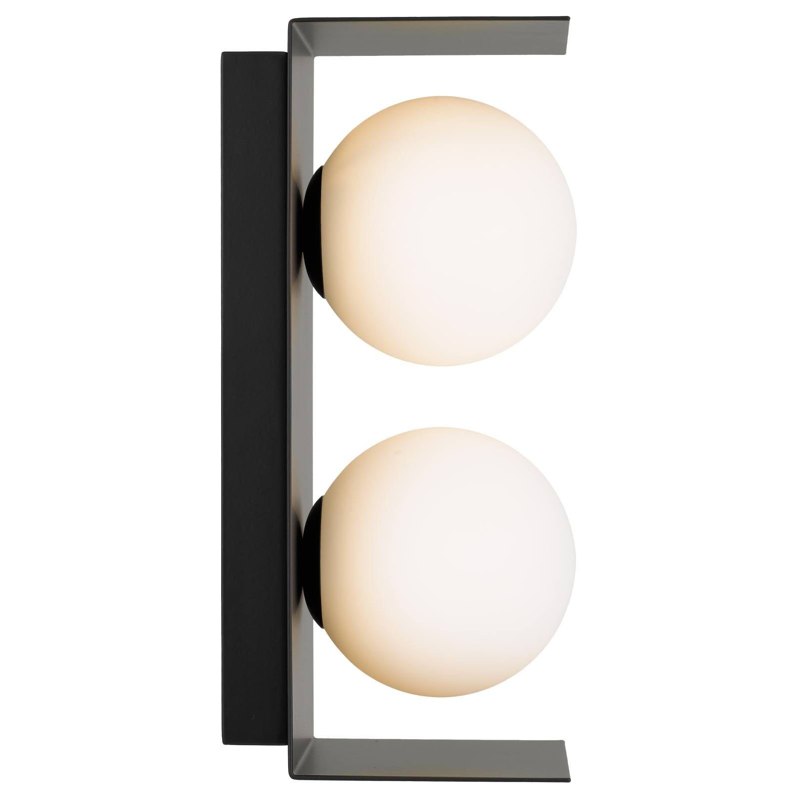 Olio 2 Light Wall, Black