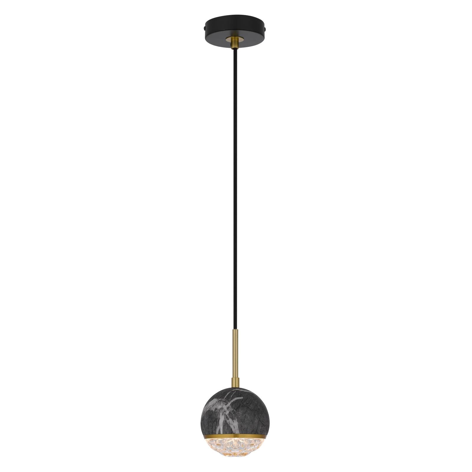 Oneta 1 Pendant, Black Marble