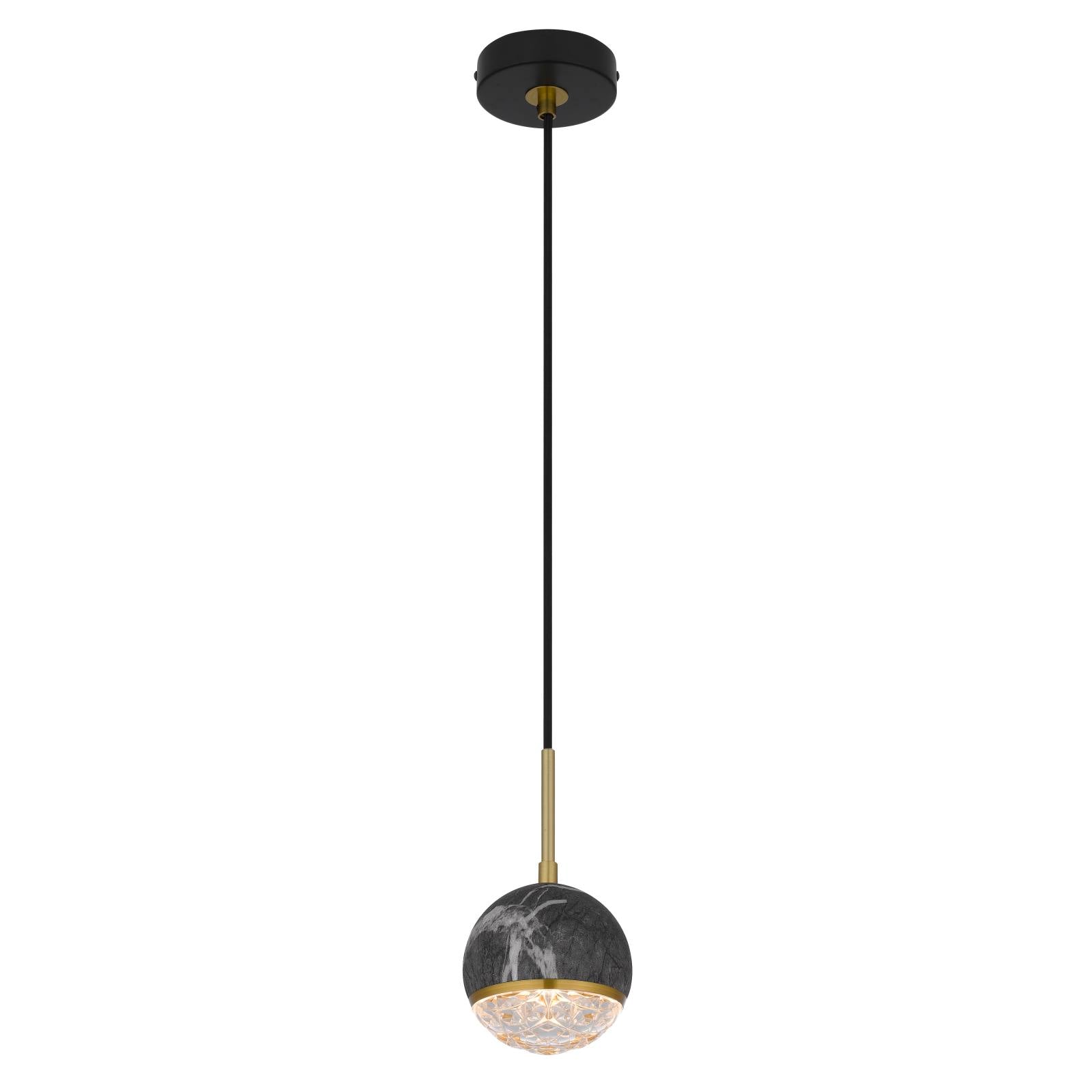 Oneta 1 Pendant, Black Marble