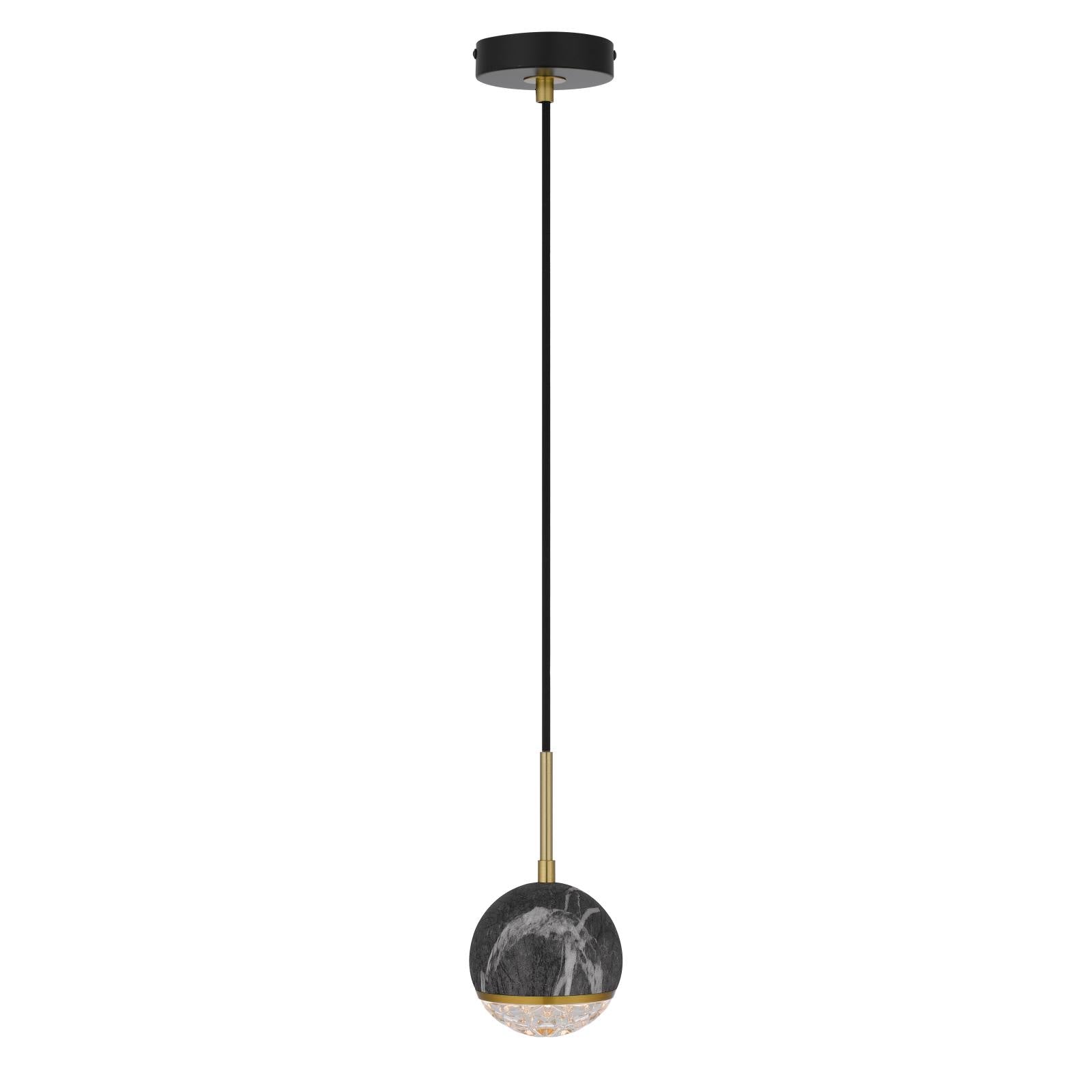 Oneta 1 Pendant, Black Marble