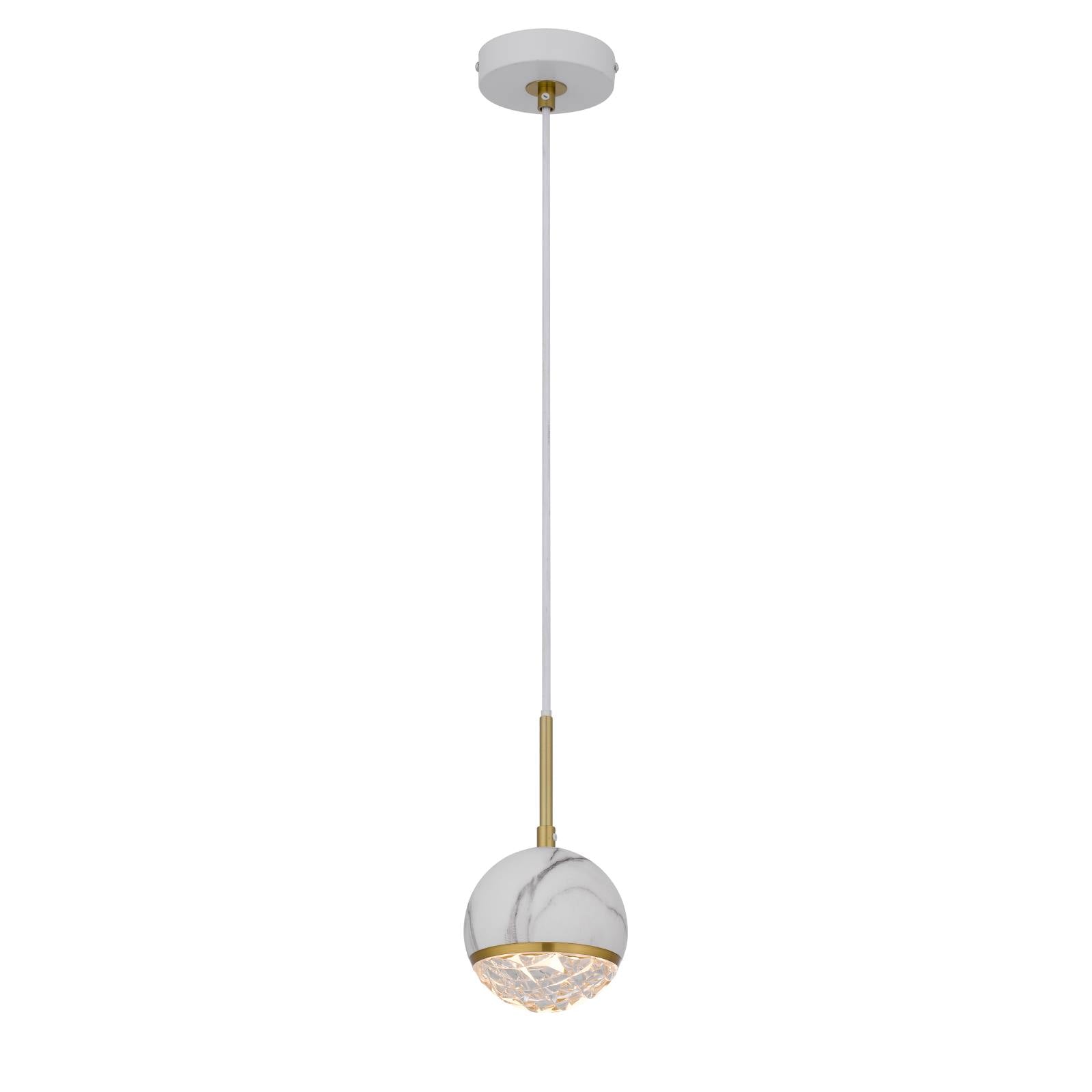 Oneta 1 Pendant, White Marble