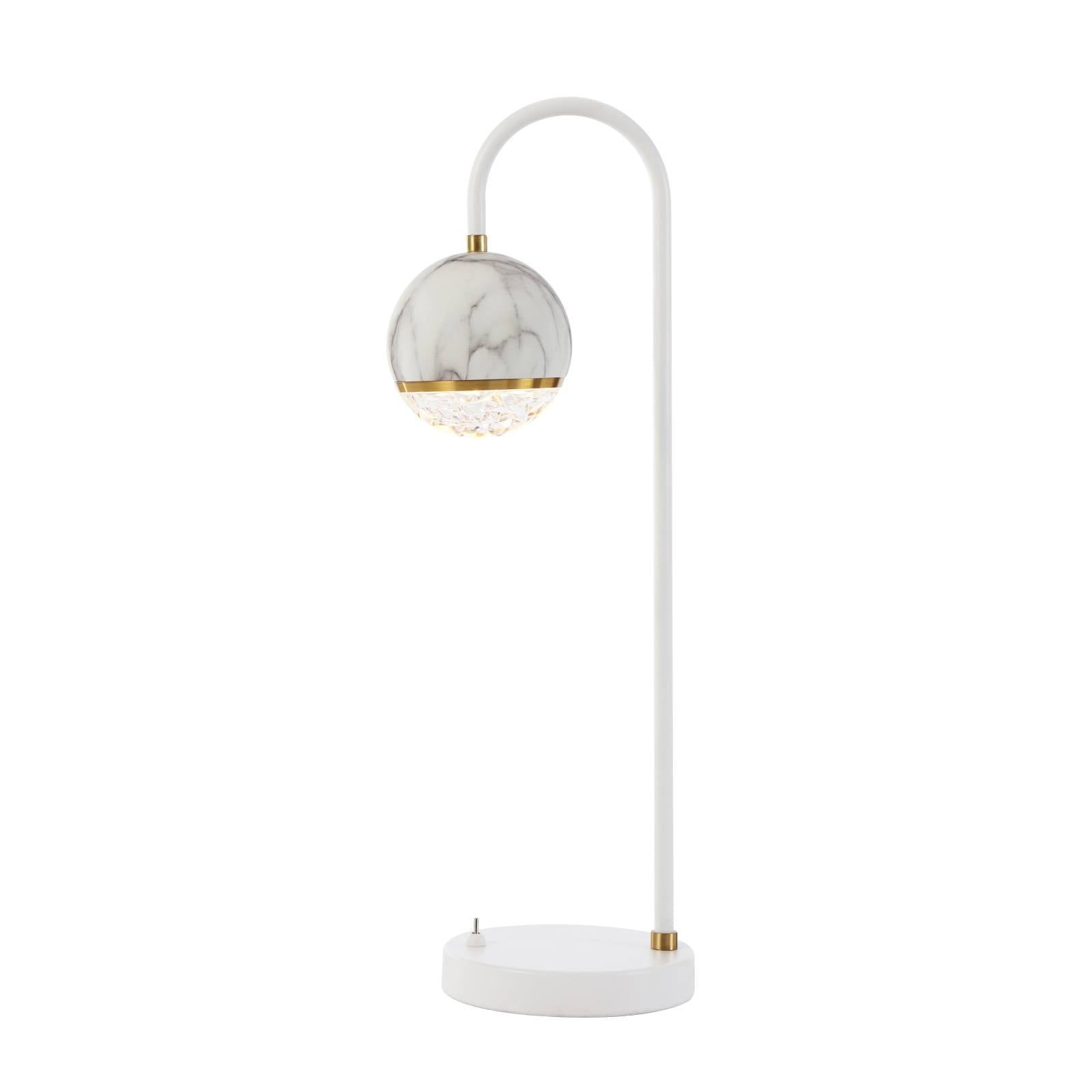Oneta Table Lamp, White Marble