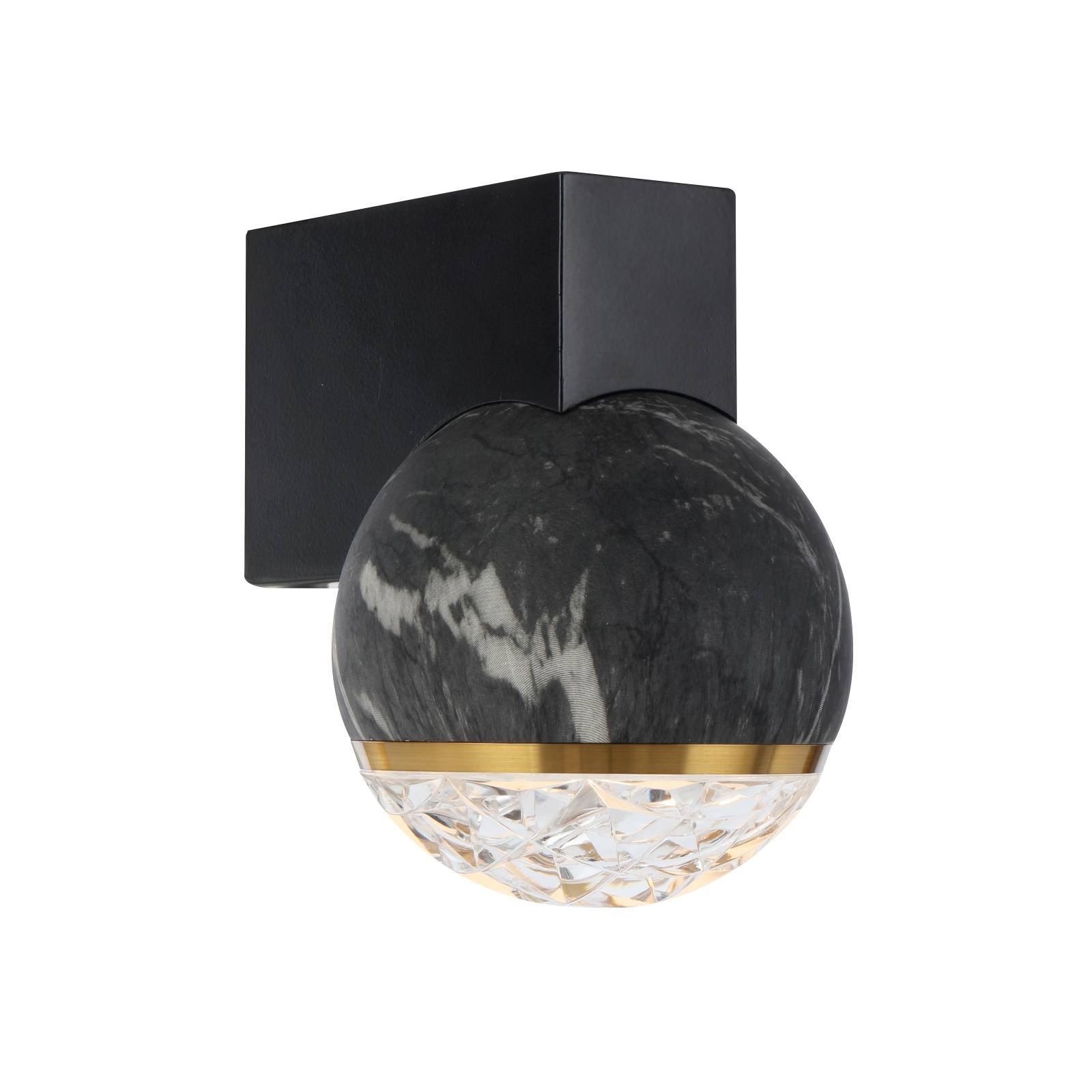 Oneta 1 Wall Lamp, Black Marble