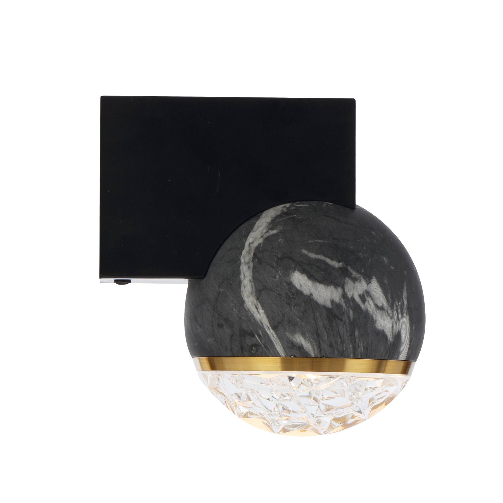Oneta 1 Wall Lamp, Black Marble