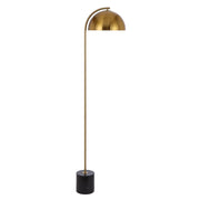 Ortez Floor Lamp, Black, Antique Gold