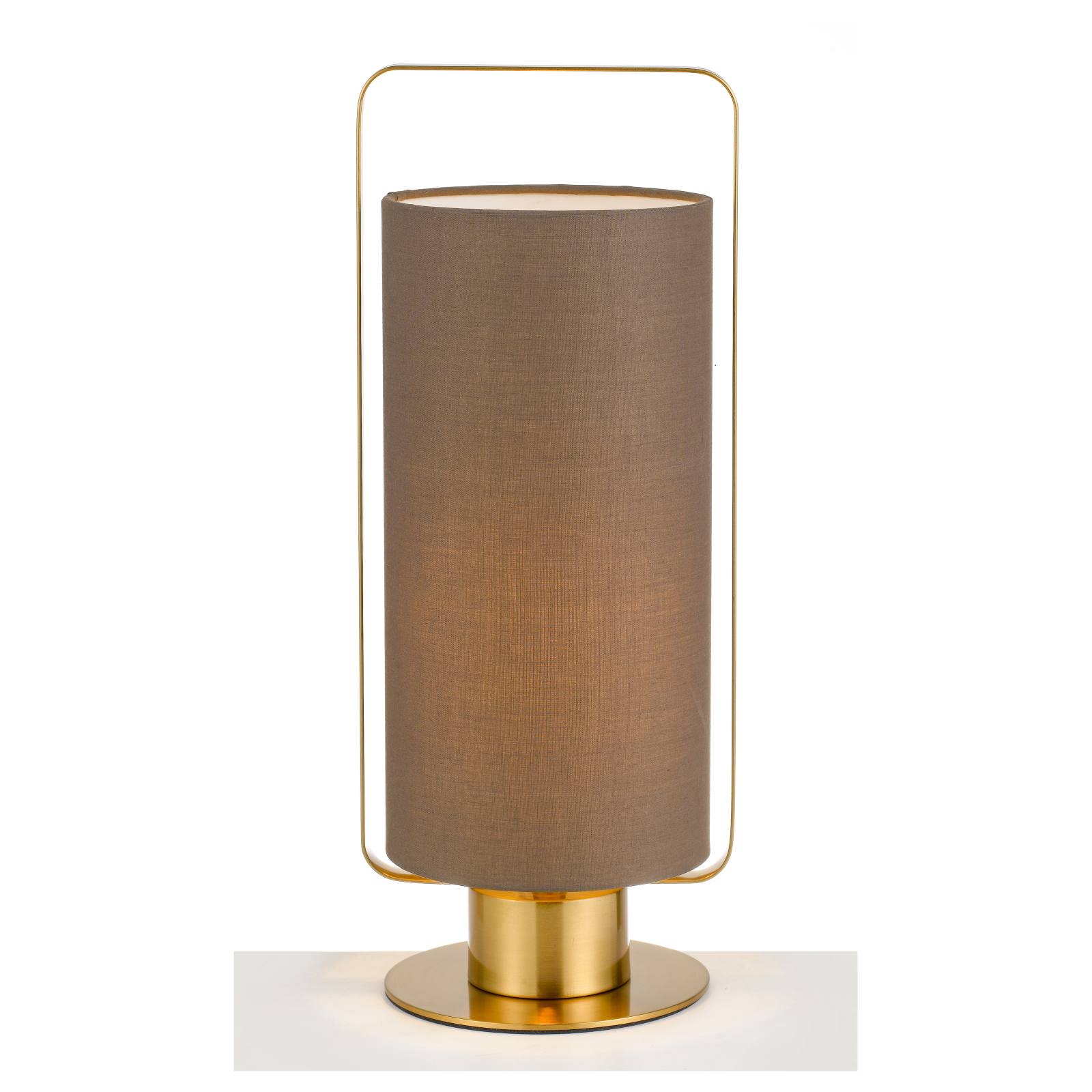 Orwel Table Lamp, Mocca, Antique Gold