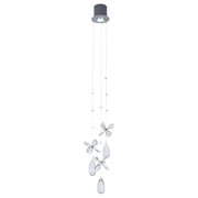 Paradis 1 Pendant, Clear Glass, Chrome