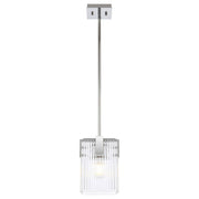 Pelion 1 Light Pendant Light, Chrome