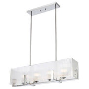 Pelion 4 Light Pendant Light, Chrome