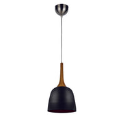 Polk 20cm Pendant, Black, Oak