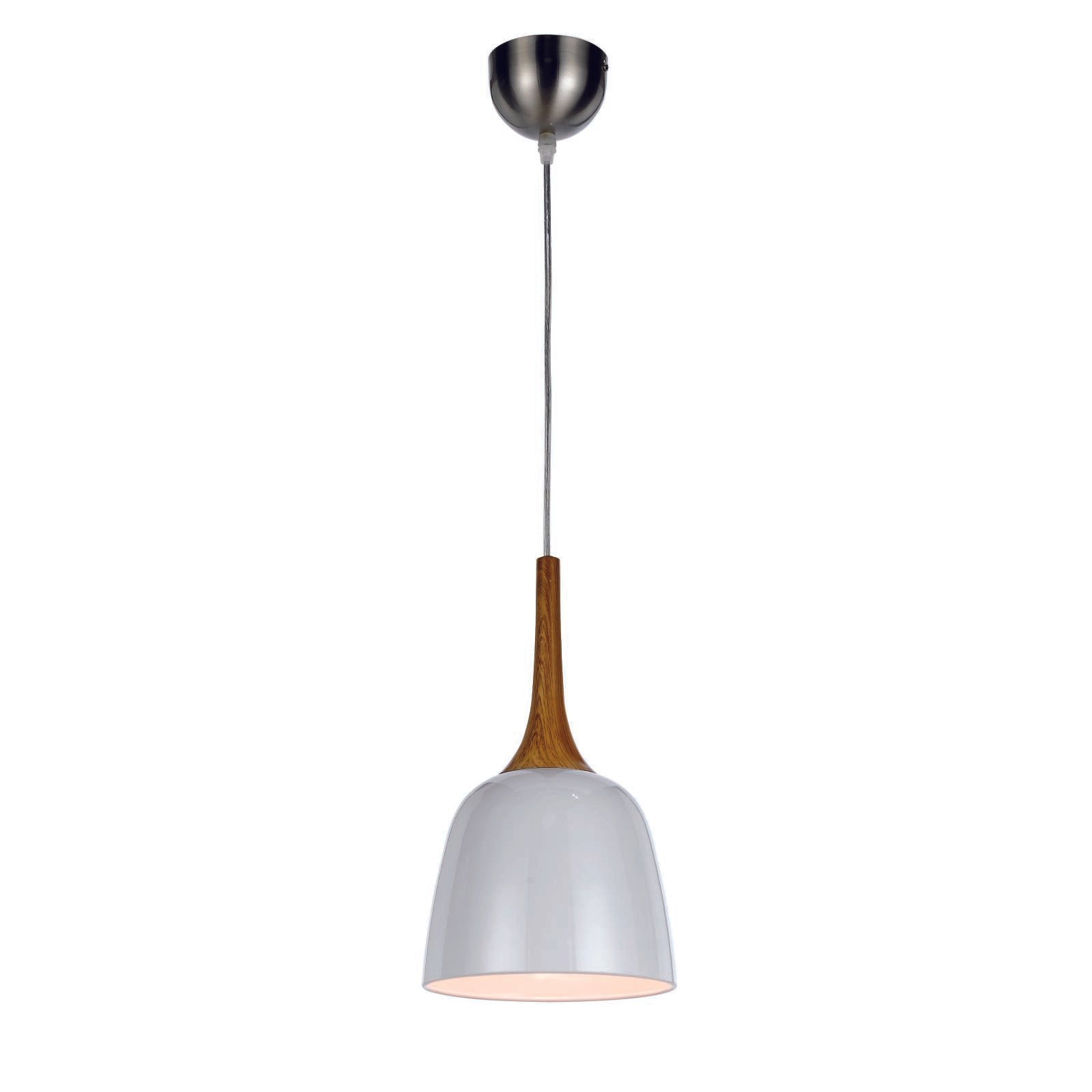 Polk 20cm Pendant, White, Oak