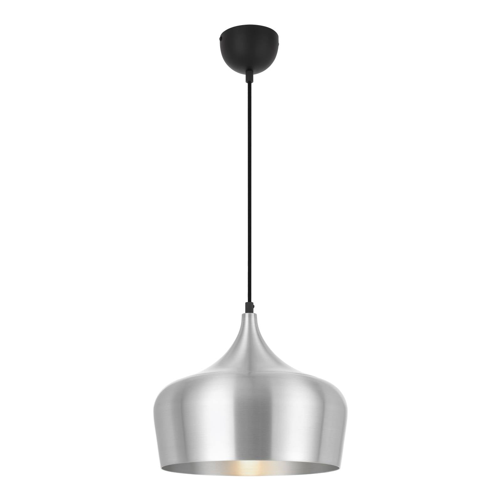 Polk 30cm Pendant Light, Black, Aluminium